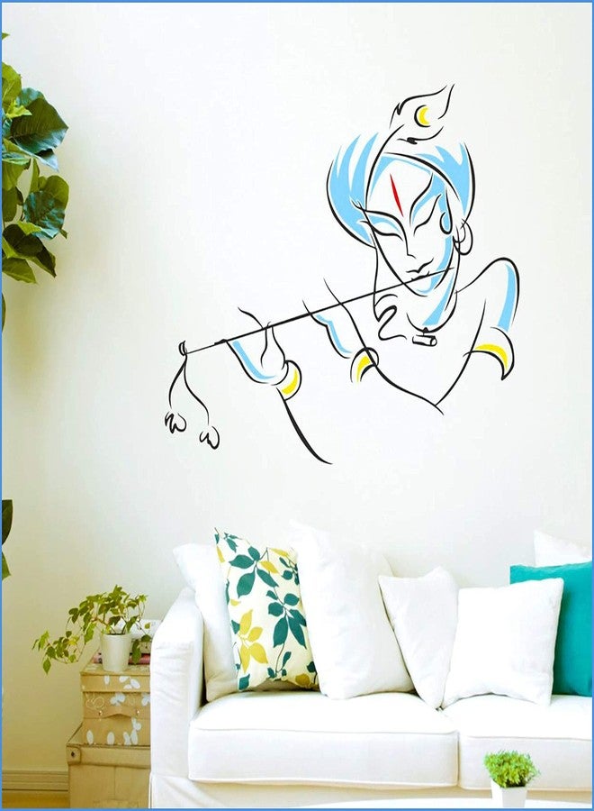 ARandNJ Combo Stencil for Wall Painting (Size:-16X24 Inch) Theme:- Krishna DIY Reusable Painting Design Suitable for Bedroom,Living Room (Pack of 1) - Image 1
